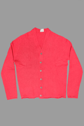Type 727 Rolled Edge Crew Neck Cardigan