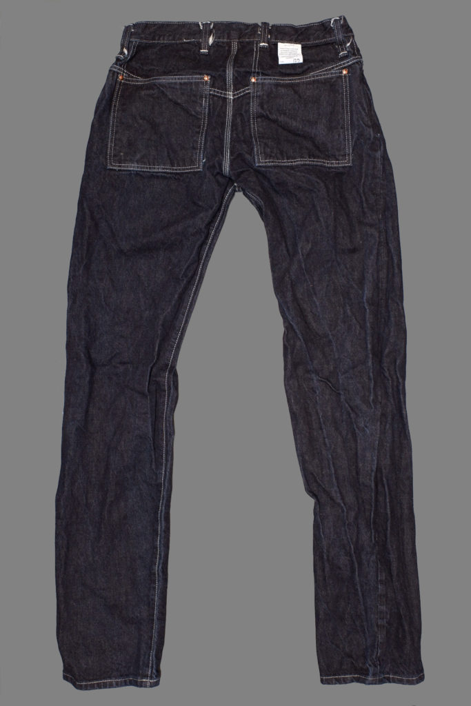 TENDER Co. 130 TAPERED JEANS（WOAD） 129-rinse-denim-back-683x1024.jpg
