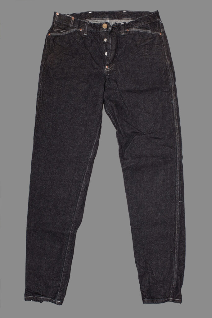 パンツ TENDER Co.Type 130 TAPERED JEANS Brown 130-rinse-dimple-cross-weave-