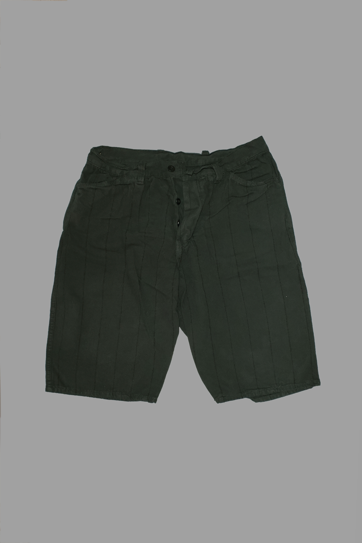 パンツ Tenderperson Flame pattern shorts green Loose_Linen_shorts-Shorts-